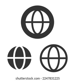 addres world icon logo vector