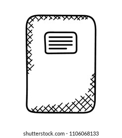 
Address book app icon doodle 
