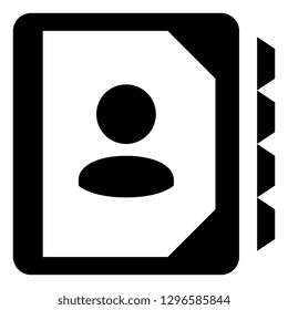 Address Book Contacts Vector Icon