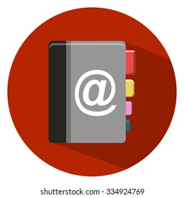 Address Book Flat Icon