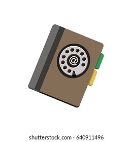 Address book flat icon