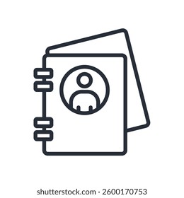 address book icon collection .design style with background

