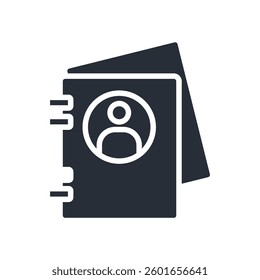 address book icon collection .design style with background
