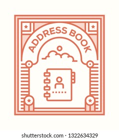 ADDRESS BOOK ICON CONCEPT