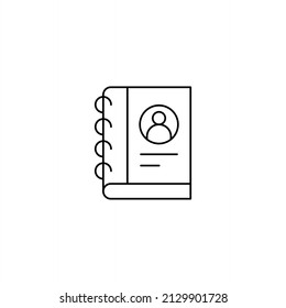 Address book icon. Contact note flat vector illustration isolated on white background.Phonebook icon vector graphic illustration
Address book icon design. vector illustration