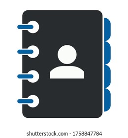 address book icon, contacts icon