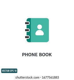 address book icon design element vector eps 10 