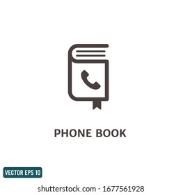 address book icon design element vector eps 10 