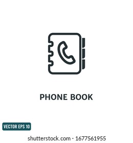 Vektorillustration des Adressbuchsymbol-Designelements 