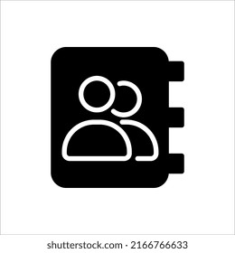 address book icon design element vector