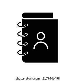 Address book icon design isolated on white background
