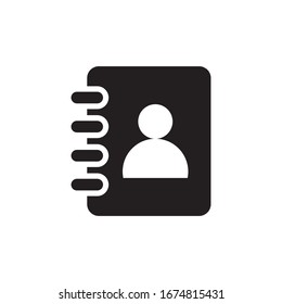 address book icon design template. Trendy style, vector eps 10