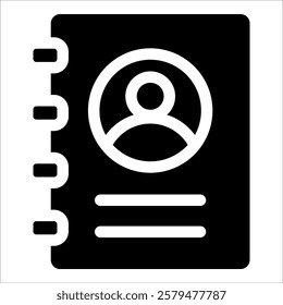 Address Book Icon Element For Design