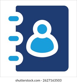 Address Book Icon Element For Design