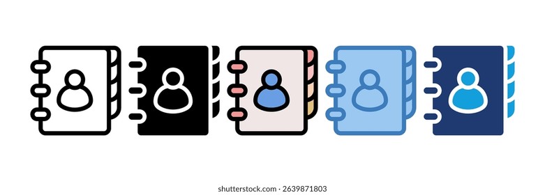 Address Book Icon Element For Design