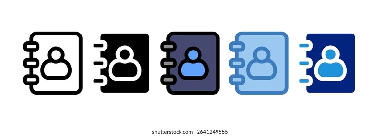 Address Book Icon Element For Design