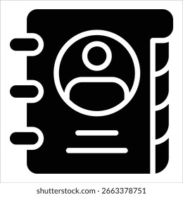 Elemento Ícone Do Catálogo De Endereços Para Design