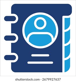 Elemento Ícone Do Catálogo De Endereços Para Design
