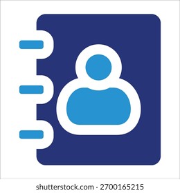 Address Book Icon Element For Design