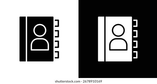 Icono de libro de Dirección de diseño plano. Eps 10