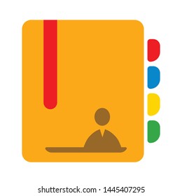 address book icon. Logo element illustration. address book sign symbol design. colored collection. address book concept. Can be used in web and mobile
