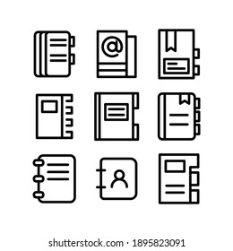 address book icon or logo isolated sign symbol vector illustration - Collection of high quality black style vector icons
