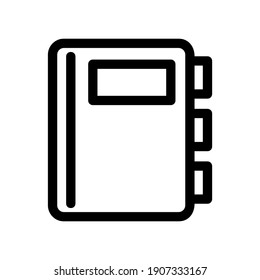 address book icon or logo isolated sign symbol vector illustration - high quality black style vector icons
