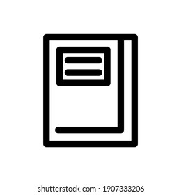 address book icon or logo isolated sign symbol vector illustration - high quality black style vector icons
