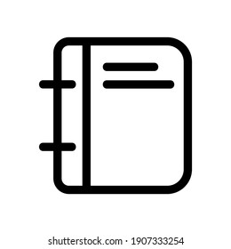 address book icon or logo isolated sign symbol vector illustration - high quality black style vector icons
