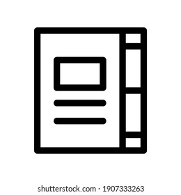 address book icon or logo isolated sign symbol vector illustration - high quality black style vector icons
