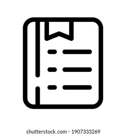 address book icon or logo isolated sign symbol vector illustration - high quality black style vector icons
