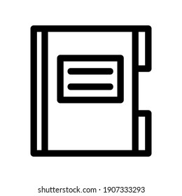 address book icon or logo isolated sign symbol vector illustration - high quality black style vector icons
