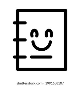 address book icon or logo isolated sign symbol vector illustration - high quality black style vector icons

