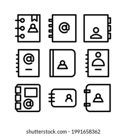 address book icon or logo isolated sign symbol vector illustration - Collection of high quality black style vector icons
