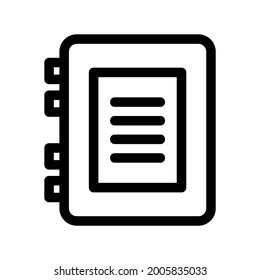 address book icon or logo isolated sign symbol vector illustration - high quality black style vector icons
