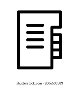 address book icon or logo isolated sign symbol vector illustration - high quality black style vector icons

