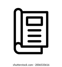 address book icon or logo isolated sign symbol vector illustration - high quality black style vector icons

