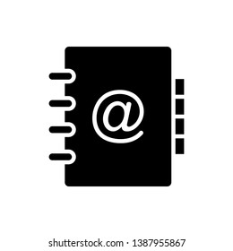 
Address Book Icon. Note or Contact Person Illustration As A Simple Vector Sign and Trendy Symbol for Design and Websites, Presentation or Mobile Application. 