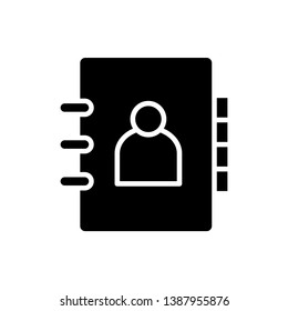 
Address Book Icon. Note or Contact Person Illustration As A Simple Vector Sign an Trendy Symbol for Design and Websites, Presentation or Mobile Application. 