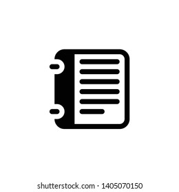 Address book icon on white background