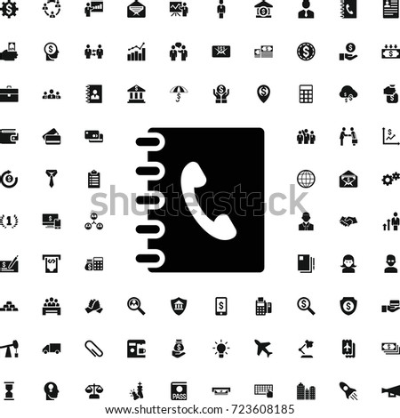 address book icon set filled business stock vector royalty free business address book