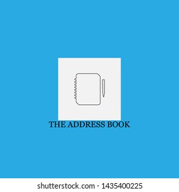 the address book icon sign signifier vector