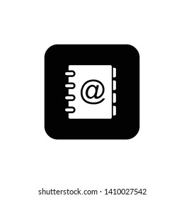 address book icon symbol vector