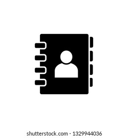 Address book icon vector