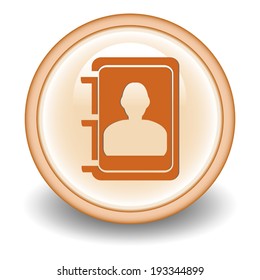 Address book icon. Vector 