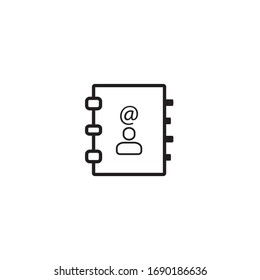 Address Book Icon Vector Design Template And Illustration