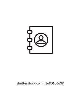 Address Book Icon Vector Design Template And Illustration