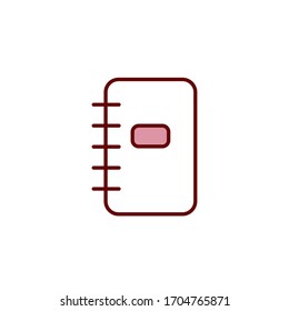 Address book icon vector design template