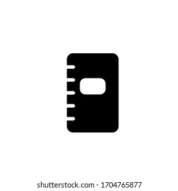 Design-Vorlage für das Adressbuch-Symbol Vektorillustration