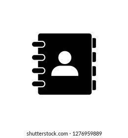 Address book icon vector illustration. address phone book icon